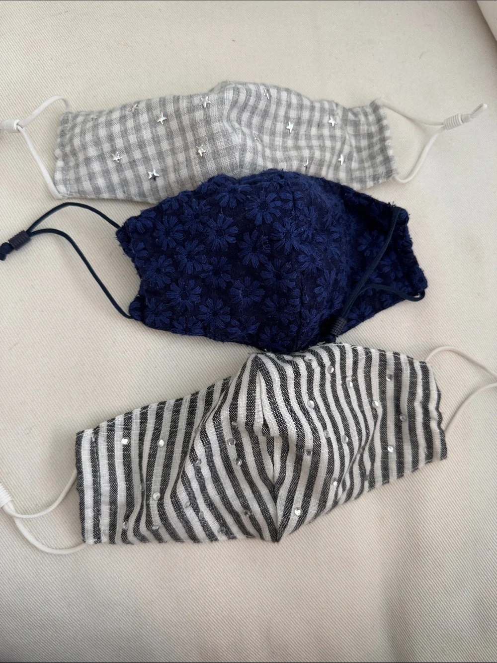Lele Sadoughi Set of 3 Face Masks
